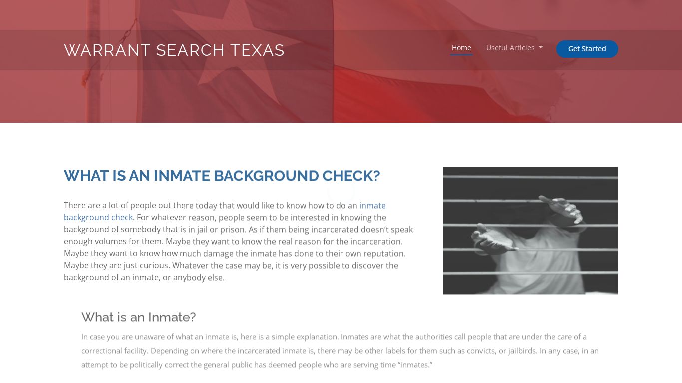 What is an Inmate Background Check? - warrantsearchtexas.com